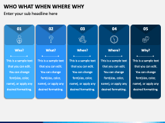 Who What When Where Why PPT Slide 3