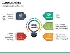 Lessons learned free PPT slide 2