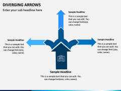 Diverging Arrows PPT Slide 7