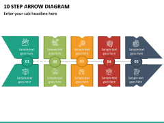 10 Step Arrow Diagram PPT Slide 2