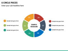 6 Circle Pieces PPT Slide 2