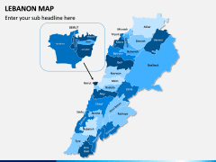 Lebanon Map PPT Slide 1