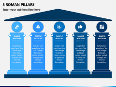5 Roman Pillars PPT Slide 1