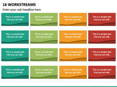 16 Workstreams PPT Slide 2
