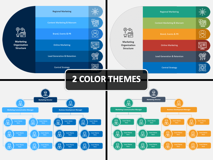 Sales and Marketing Organization Chart PPT Cover Slide