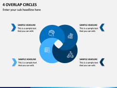 4 Overlap Circles PPT Slide 1