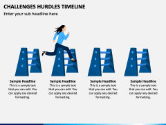 Challenges Hurdles Timeline PPT Slide 2