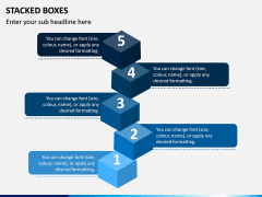 Stacked Boxes PPT Slide 1