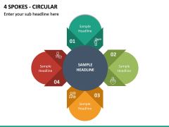 4 Spokes - Circular PPT Slide 2