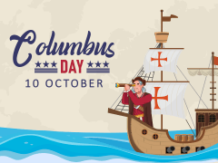 Columbus Day Free PPT slide 1