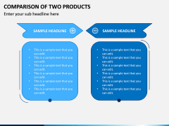 Comparison Of Two Products PPT Slide 1
