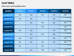5x10 Table PPT Slide 2