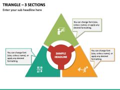 Triangle - 3 Sections PPT Slide 2