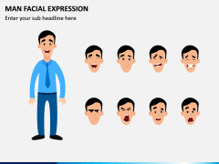 Man Facial Expression PPT Slide 1