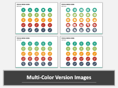 Tick and Cross Icons Multicolor Combined