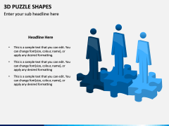 3D Puzzle Shapes PPT Slide 2
