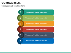 6 Critical Issues PPT Slide 2