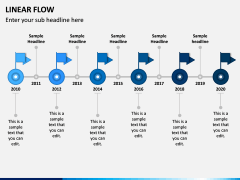 Linear Flow Infographics PPT Slide 4