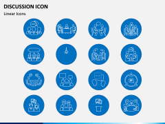Discussion Icons PPT Slide 2