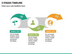 3 Stages Timeline PPT Slide 2