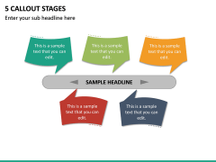 5 Callout Stages PPT Slide 2