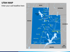 Utah Map PPT Slide 2