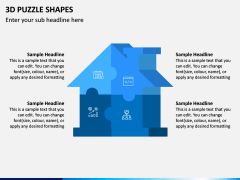 3D Puzzle Shapes PPT Slide 7