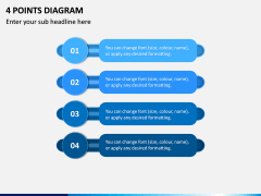 4 Points Diagram PPT Slide 1