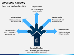 Diverging Arrows PPT Slide 9