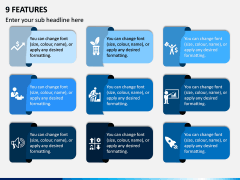 9 Features PPT Slide 1