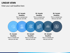 Linear Venn Diagram PPT Slide 6