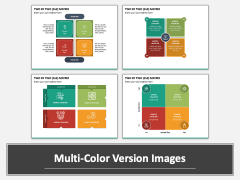 Two By Two (2x2) Matrix PPT Multicolor Combined