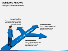 Diverging Arrows PPT Slide 4