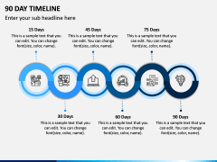 90 Day Timeline PPT Slide 1