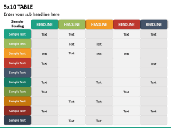 5x10 Table PPT Slide 4