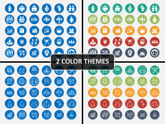 Demography Icons PPT Cover Slide