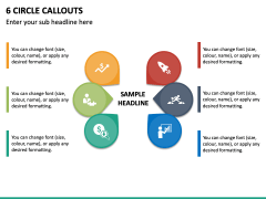 6 Circle Callouts PPT Slide 2