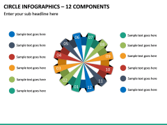 Circle Infographics – 12 Components PPT Slide 2