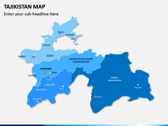 Tajikistan Map PPT Slide 1