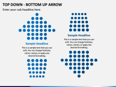 Top Down Bottom Up Arrow PPT Slide 3