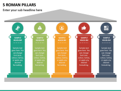 5 Roman Pillars PPT Slide 2