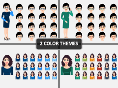 Woman Facial Expression PPT Cover Slide