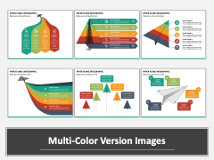 Paper Plane Infographic Multicolor Combined