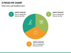 3 Pieces Pie Chart PPT Slide 2