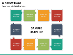 10 Arrow Boxes PPT Slide 2