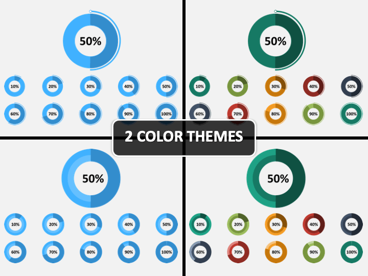 Circle Percentage PPT Cover Slide