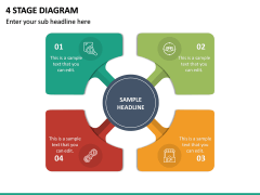 4 Stage Diagram PPT Slide 2