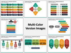 Marketing Goals Multicolor Combined