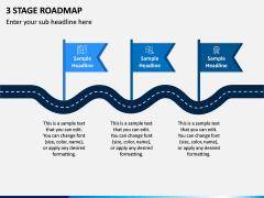 3 Stage Roadmap PPT Slide 1
