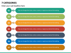 7 Categories PPT Slide 2